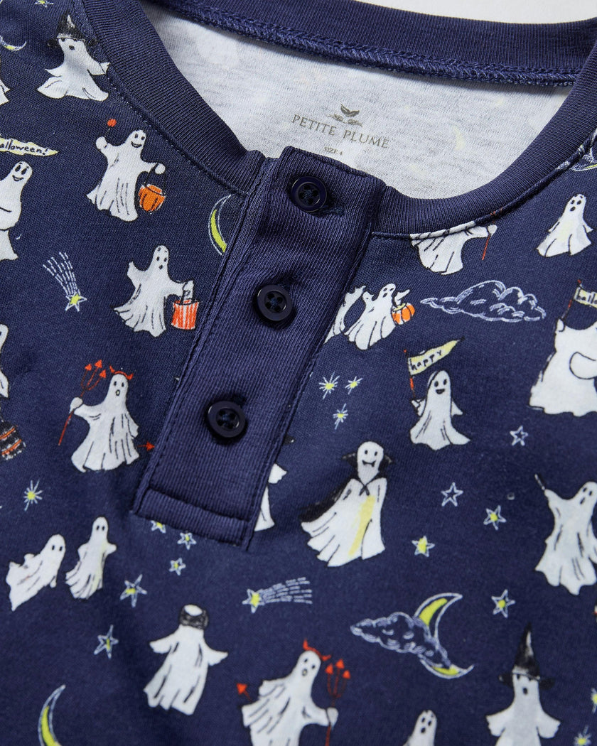 Kid's Pima Snug Fit Pajama Set in Spooky Slumber