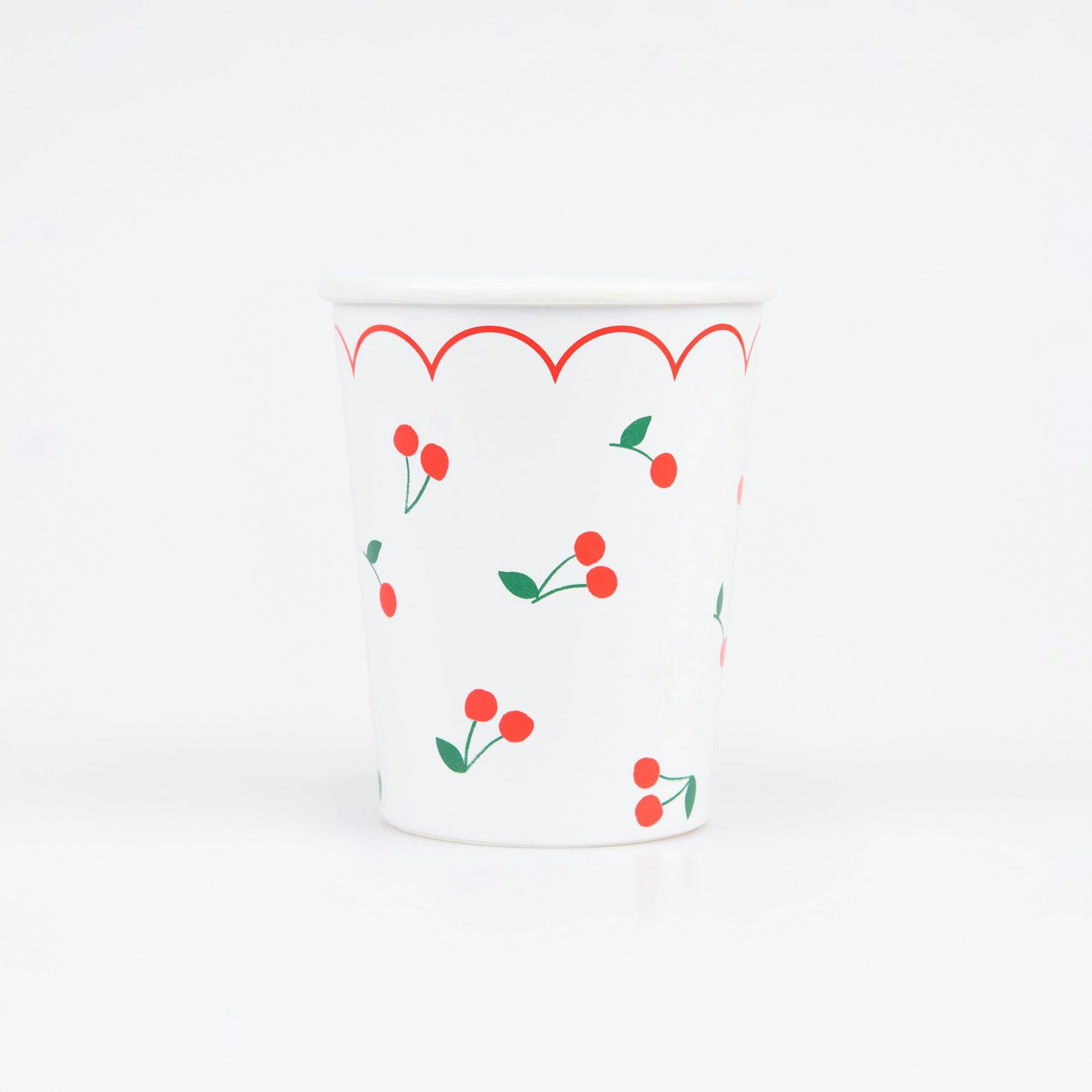 Cherry Pattern Cups