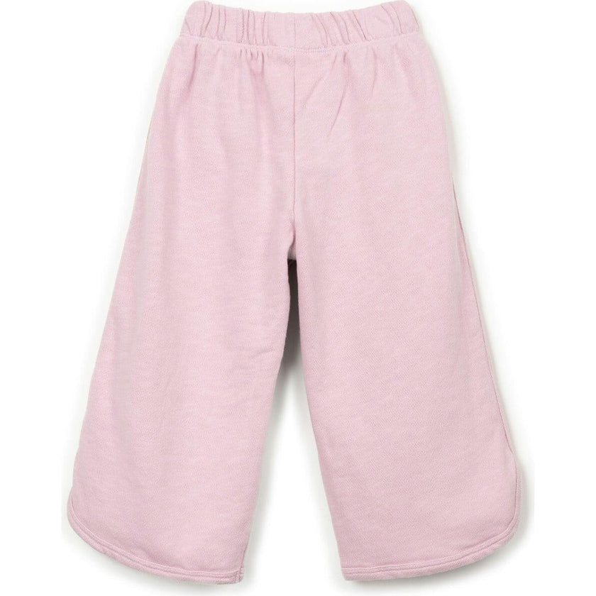 Curved Hem Wide Legged Sweatpants