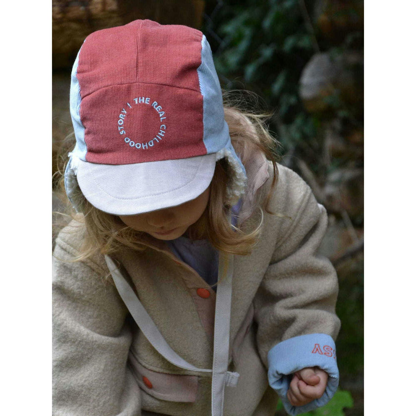 children's organic cotton cap - arctic cherry