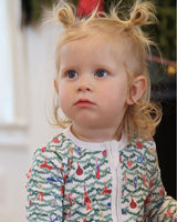 Oh Christmas Tree Zip Baby Onesie