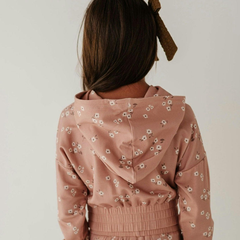 Girl's Hoodie Pullover Heart Twinkle Floral