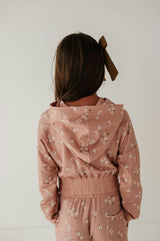 Girl's Hoodie Pullover Heart Twinkle Floral