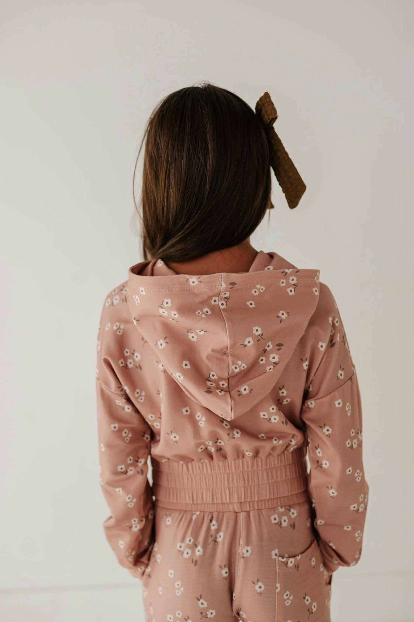Girl's Hoodie Pullover Heart Twinkle Floral