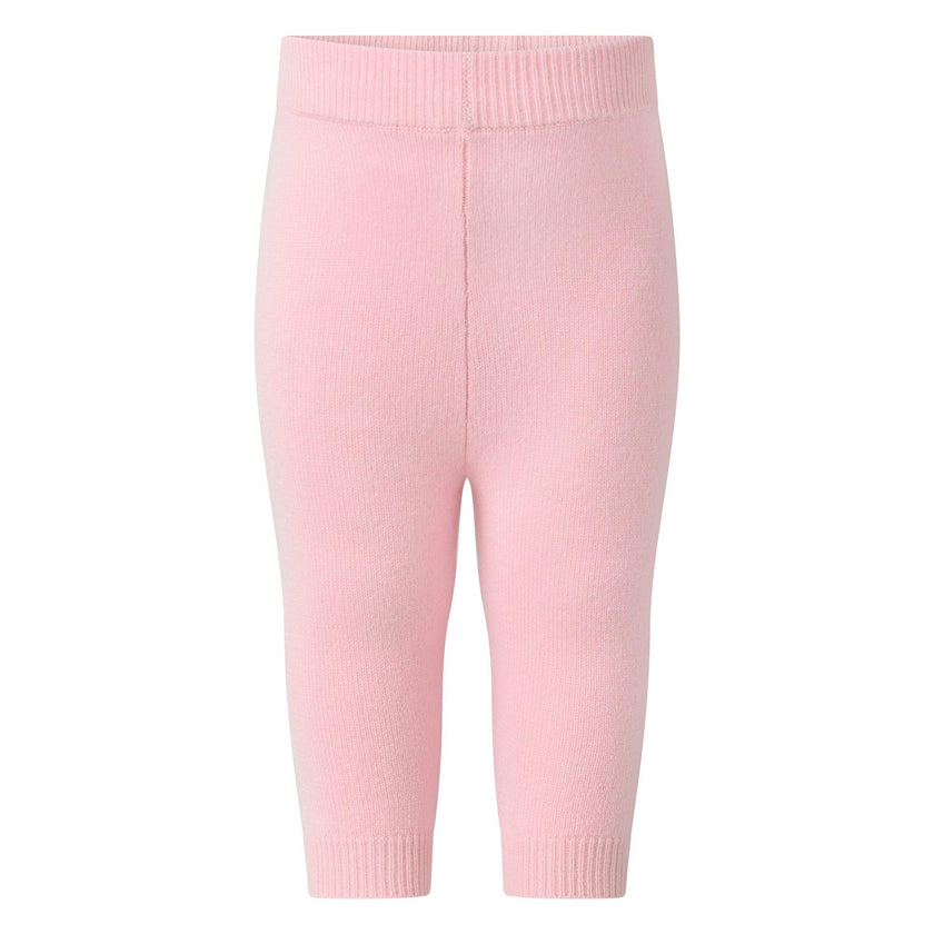 Pink Cashmere Set with Broderie Collar