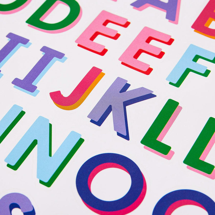 Packed Party Stick To It Alphabet Vinyl Sticker Set