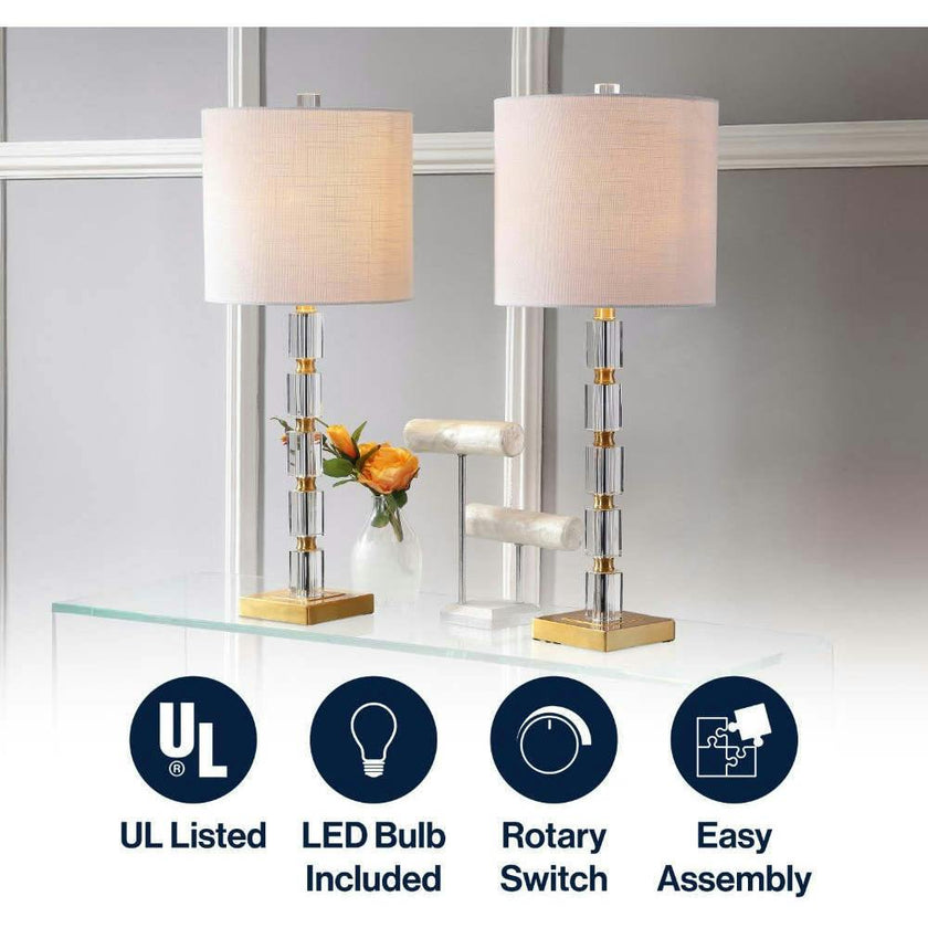 Claire 28.5" Crystal LED Table Lamp
