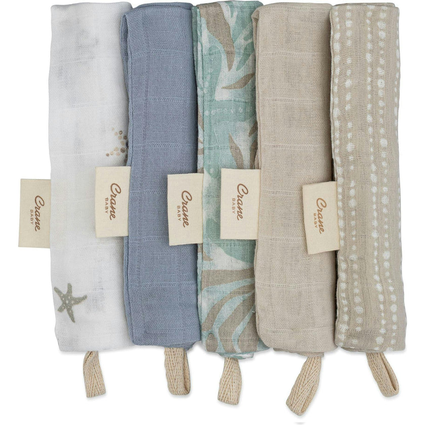 Cove -pc. Cotton Baby Washcloth Set (Sea Life)