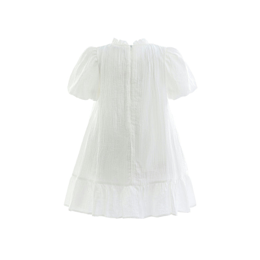 White Boho Halter Dress