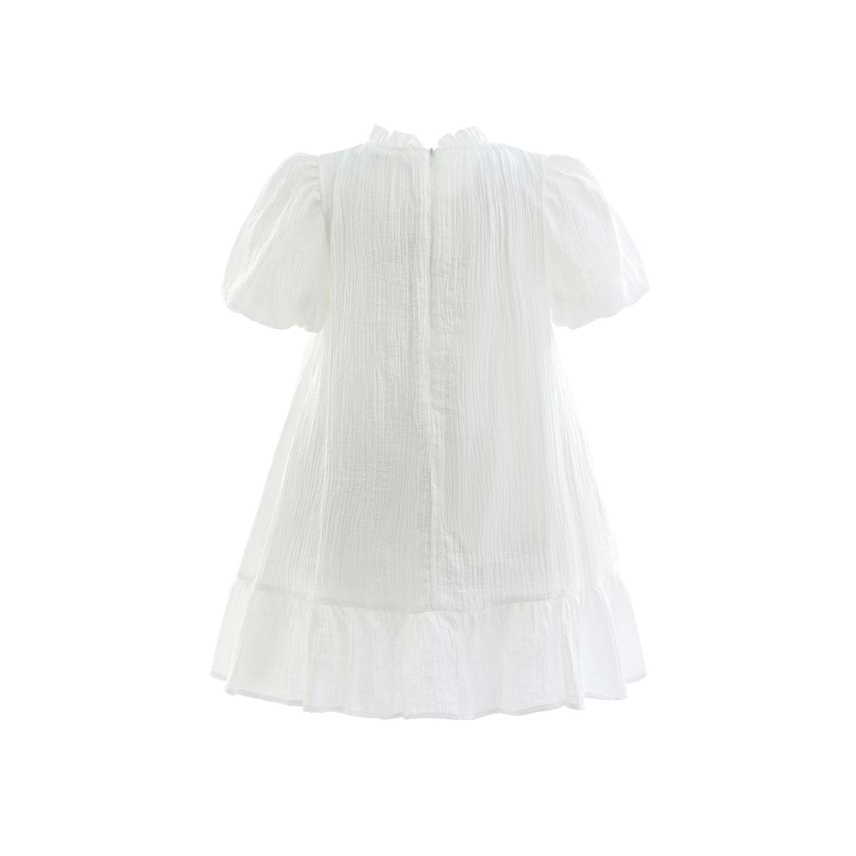 White Boho Halter Dress