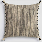 Black & White Braided Throw Pillow