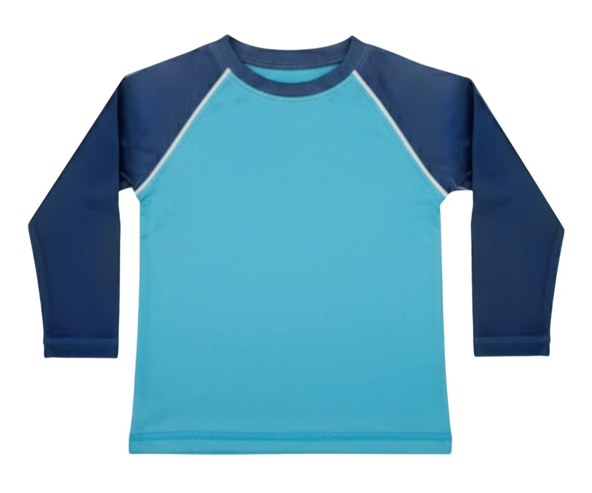 Baby Swim Rash Guard -NAVY and TURQ