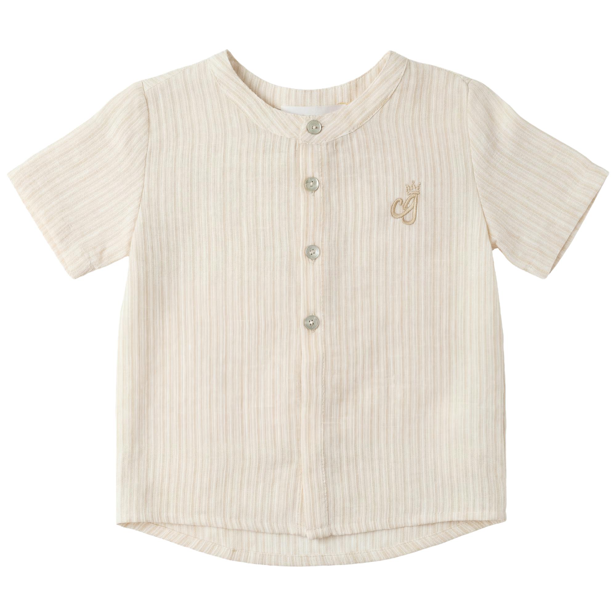 Striped Fabric Shirt