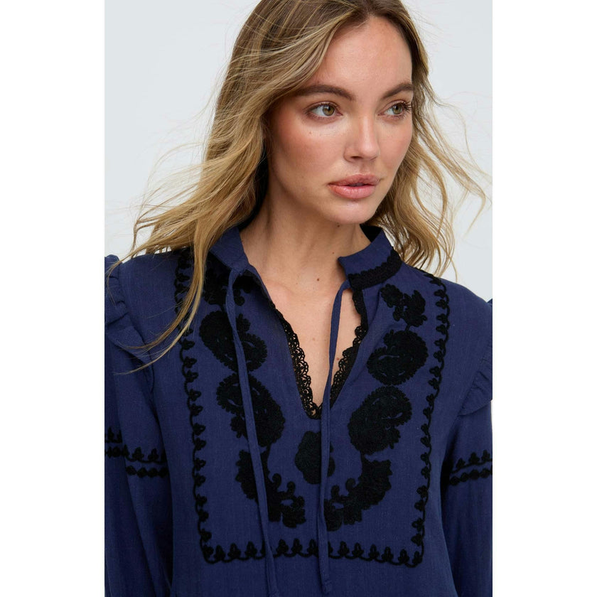 Lulu Embroidered Maxi Dress