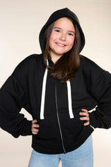Butter French Terry Drop Shoulder Zip Hoodie