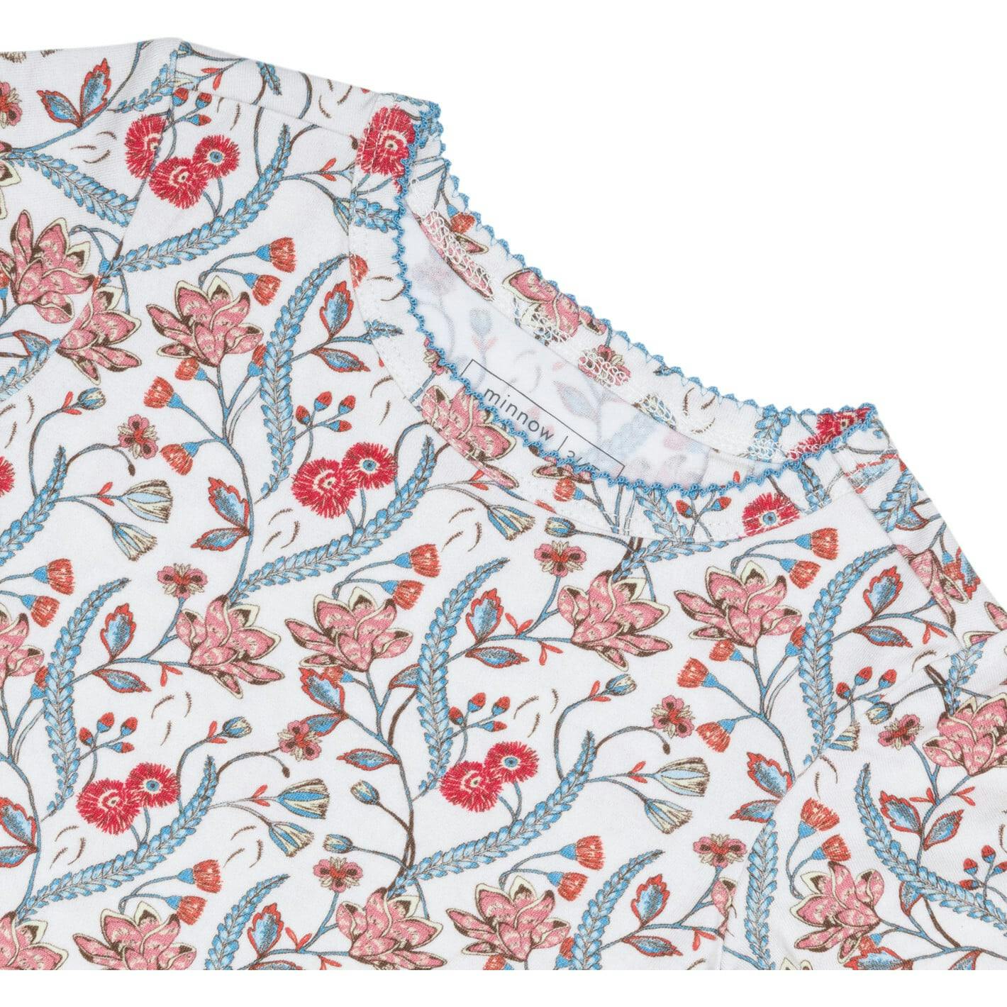 girls mercado bloom short sleeve pima pajamas set