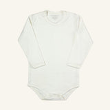 Ivory Long Sleeve Bodysuit 100% Pima Cotton