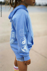 Kid's Blue World Hoodie-Unisex