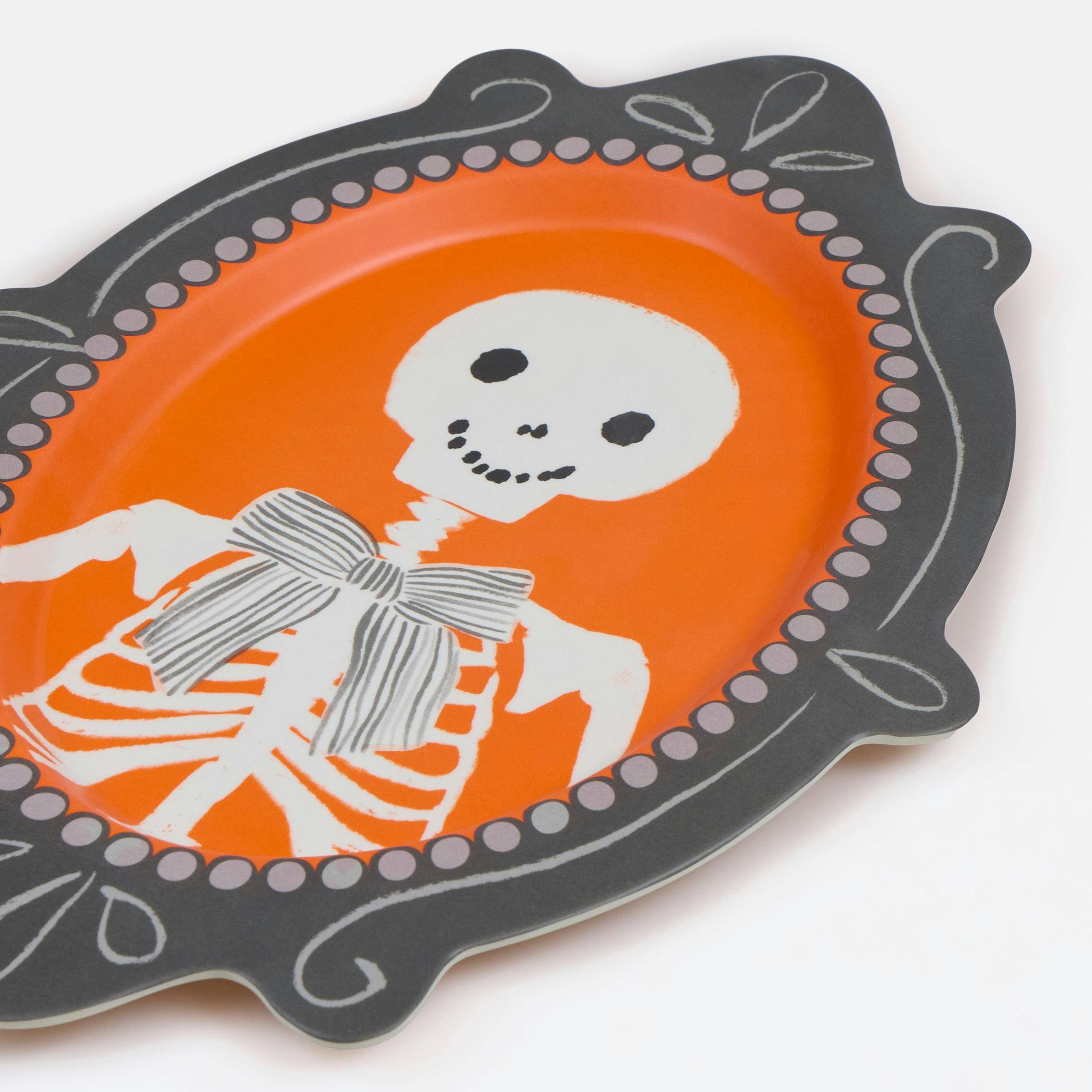 Halloween Portrait Reusable Plates
