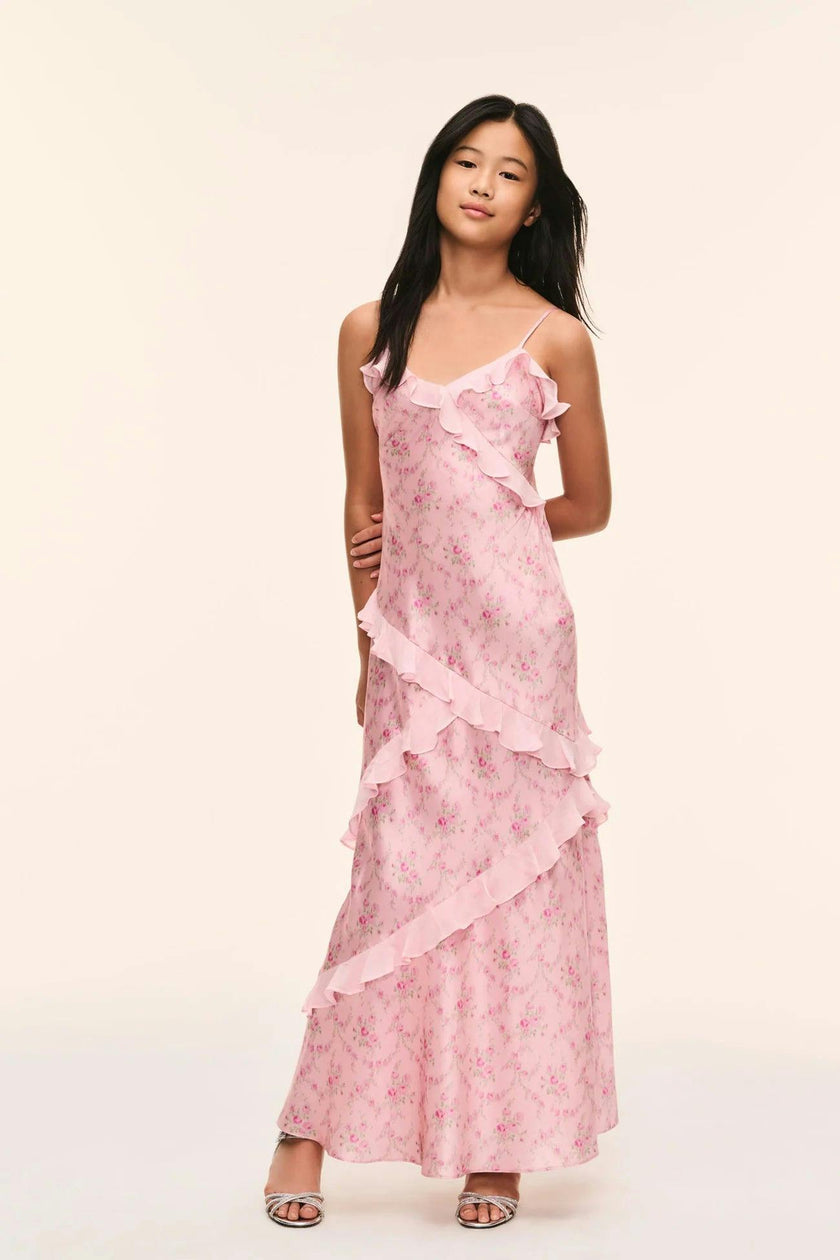 Mini Rialto Tween Dress, Spiced Camellia