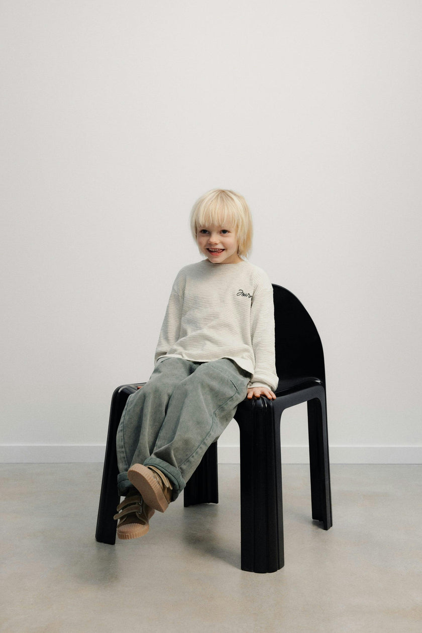TNS Denim Baggy Pant Tea Leaf