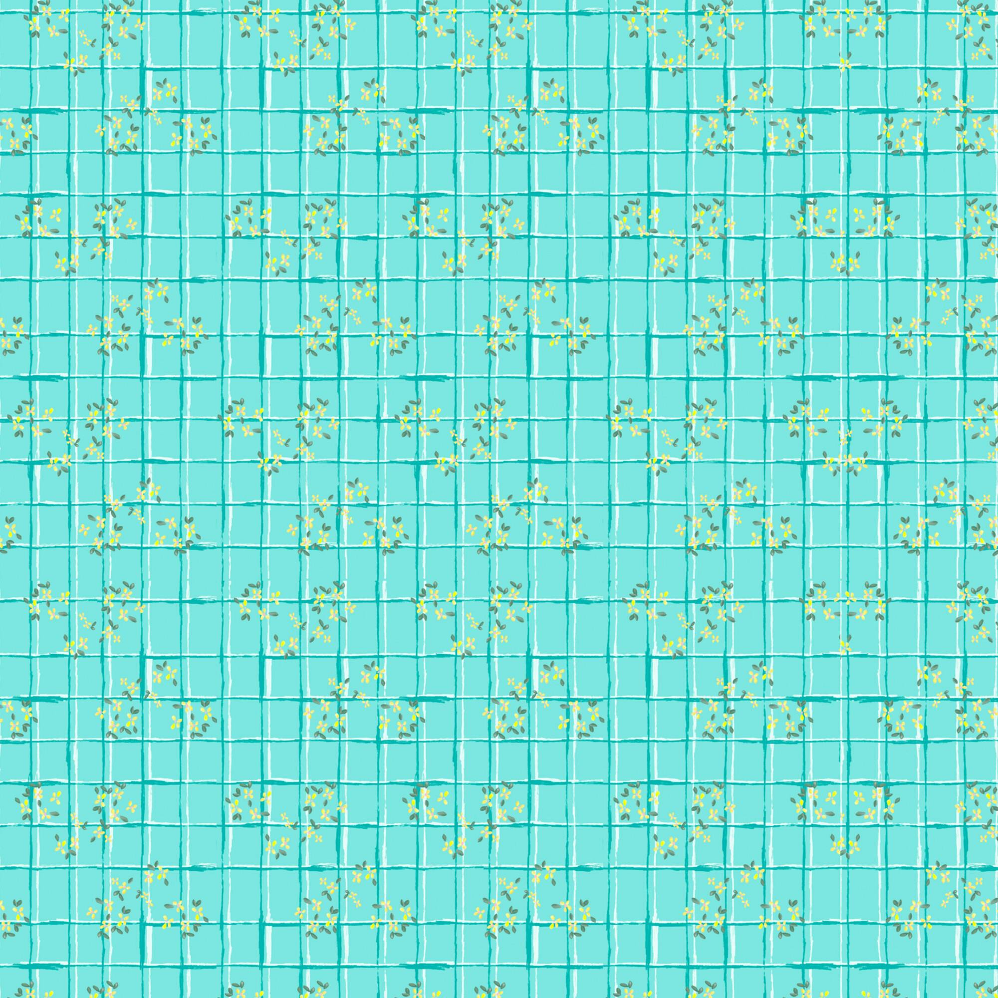 Water garden scarf