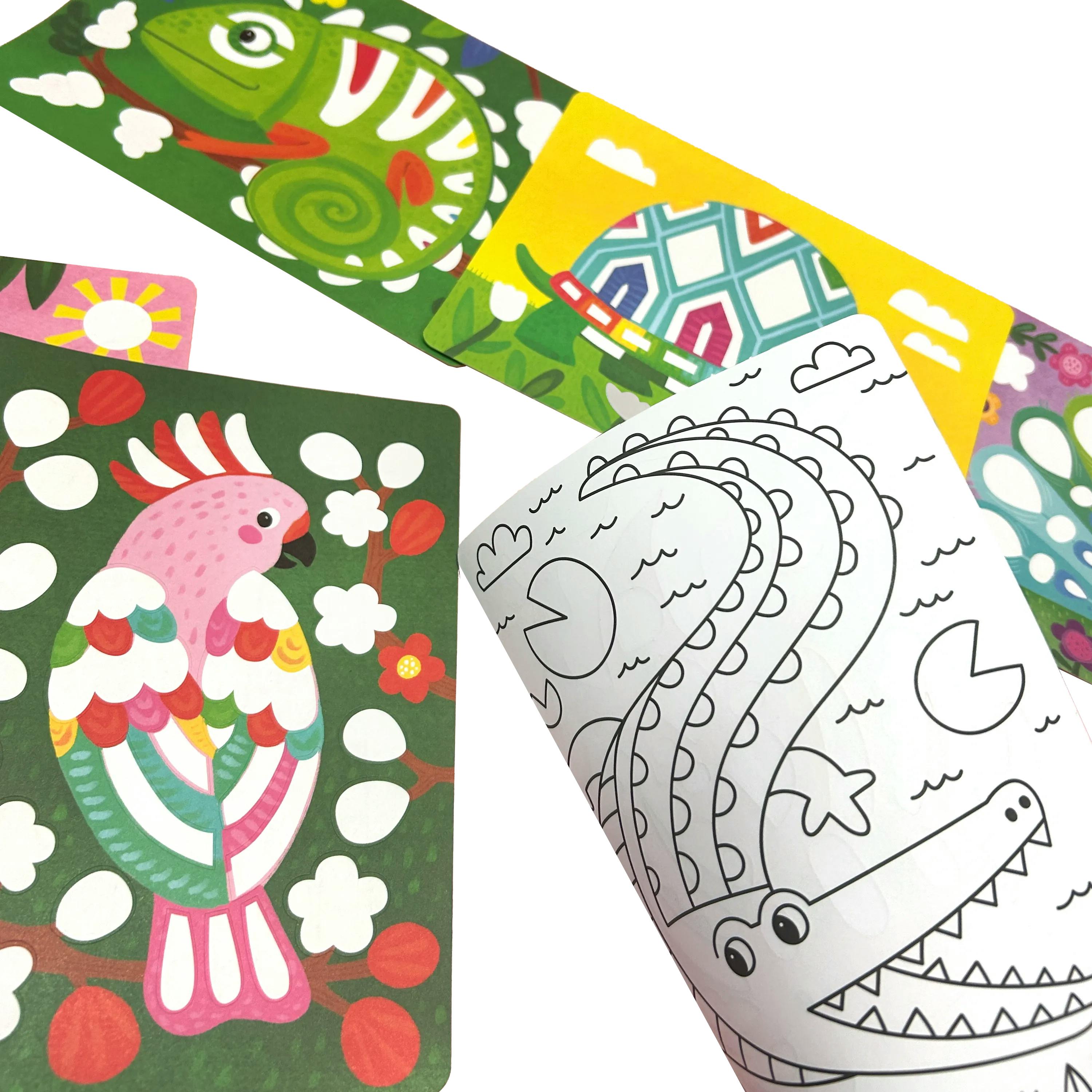 Foil-tastic Foil Art & Coloring Set - Awesome Animals - 12 Pages 24 Foil Sheets