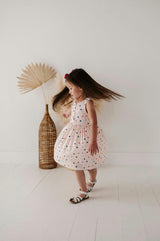Henley Tank Dress Summer Polka Dots