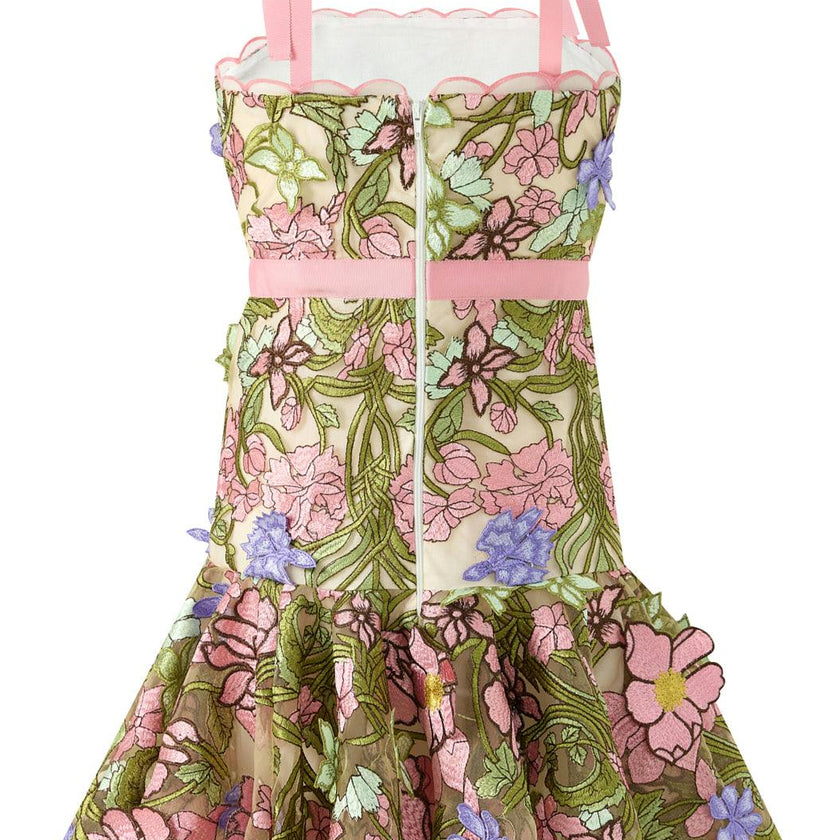 Bonnie Embroidered Mini Dress