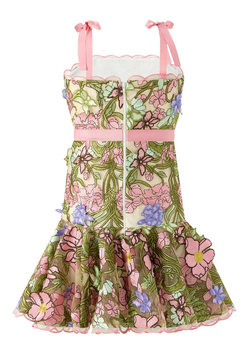 Bonnie Embroidered Mini Dress