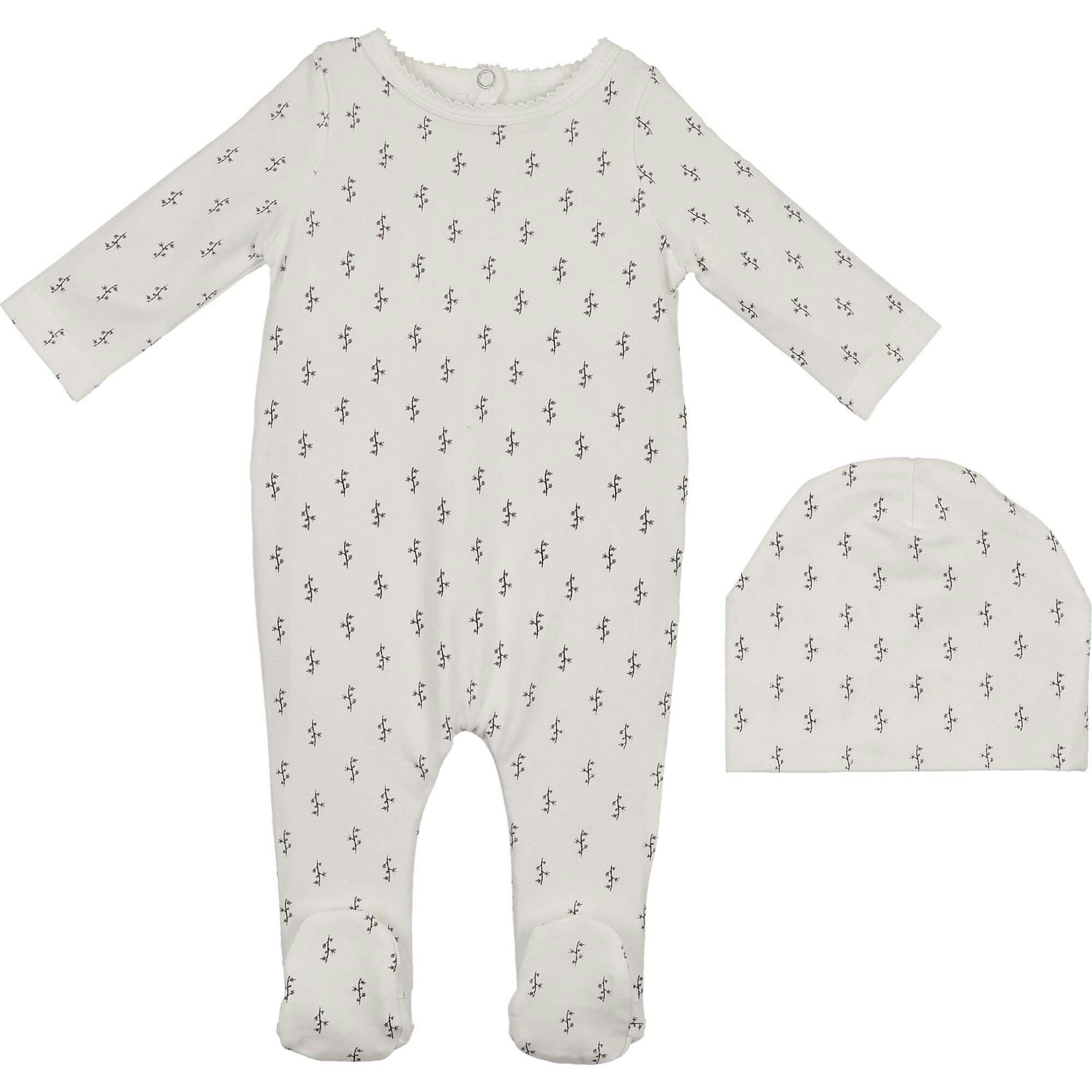 Printed Floral Footie