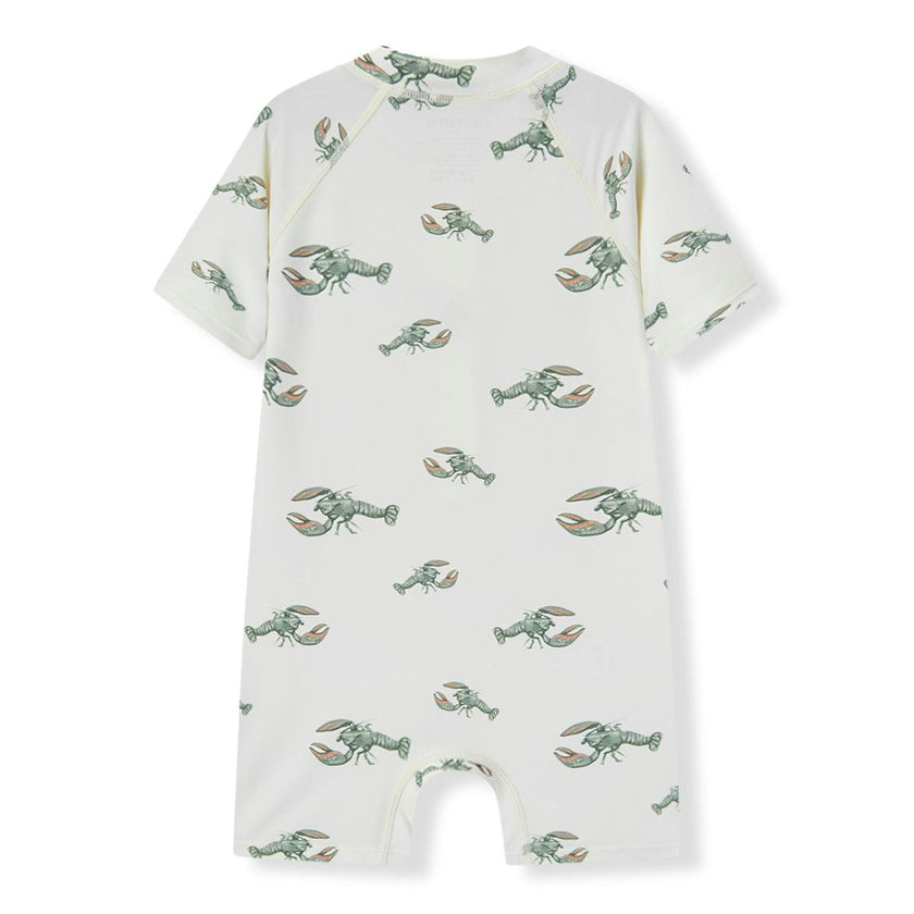 Mint Lobster Zipper Shortall Swimsuit