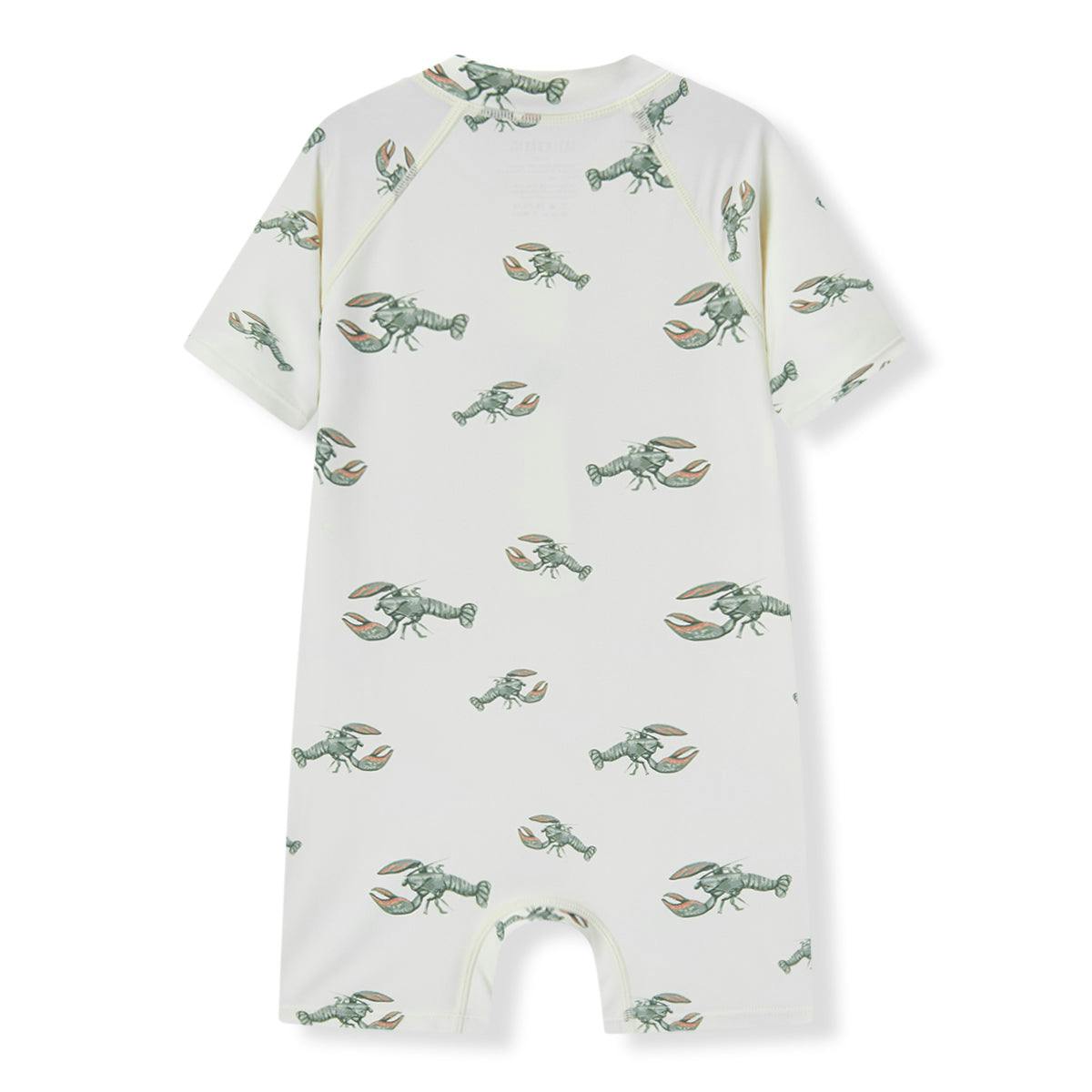 Mint Lobster Zipper Shortall Swimsuit