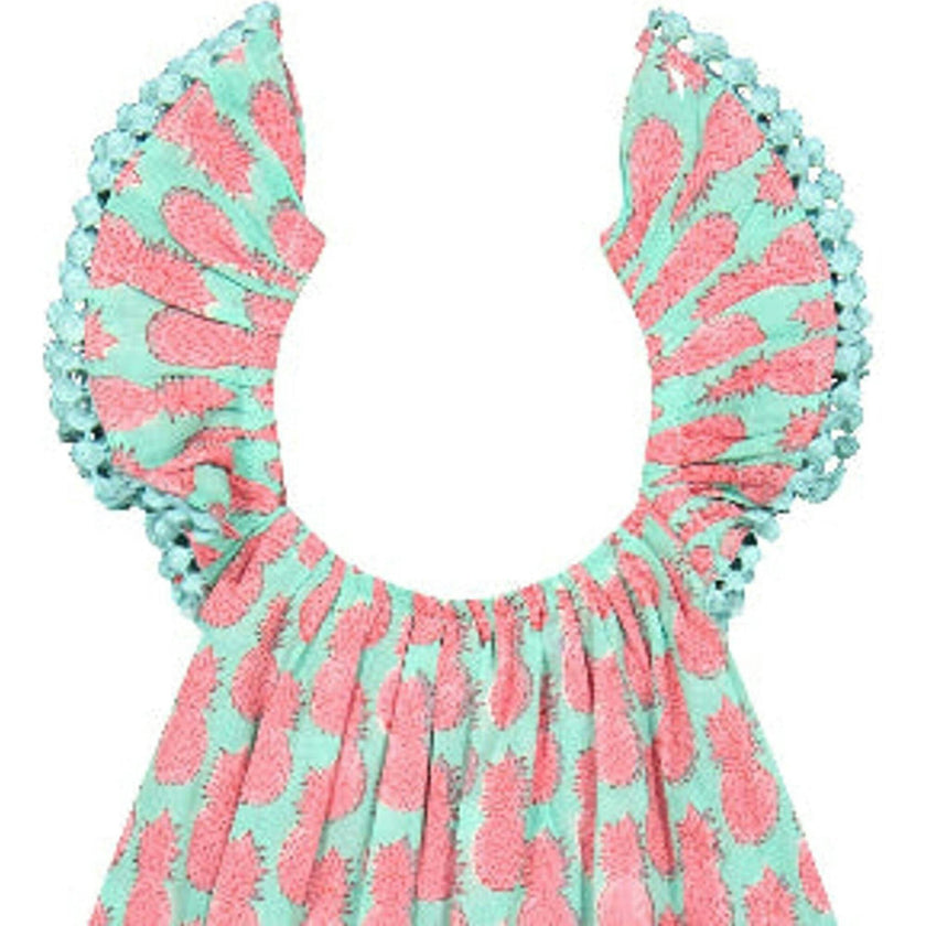 Mini Eva Girl's Dress Pineapple Crush Pink, Green