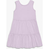 Kids cross-back tiered tank dress