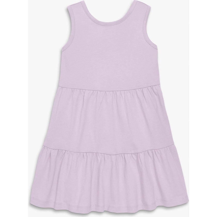 Kids cross-back tiered tank dress