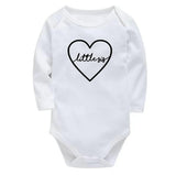 Little Sis Baby Bodysuit, White