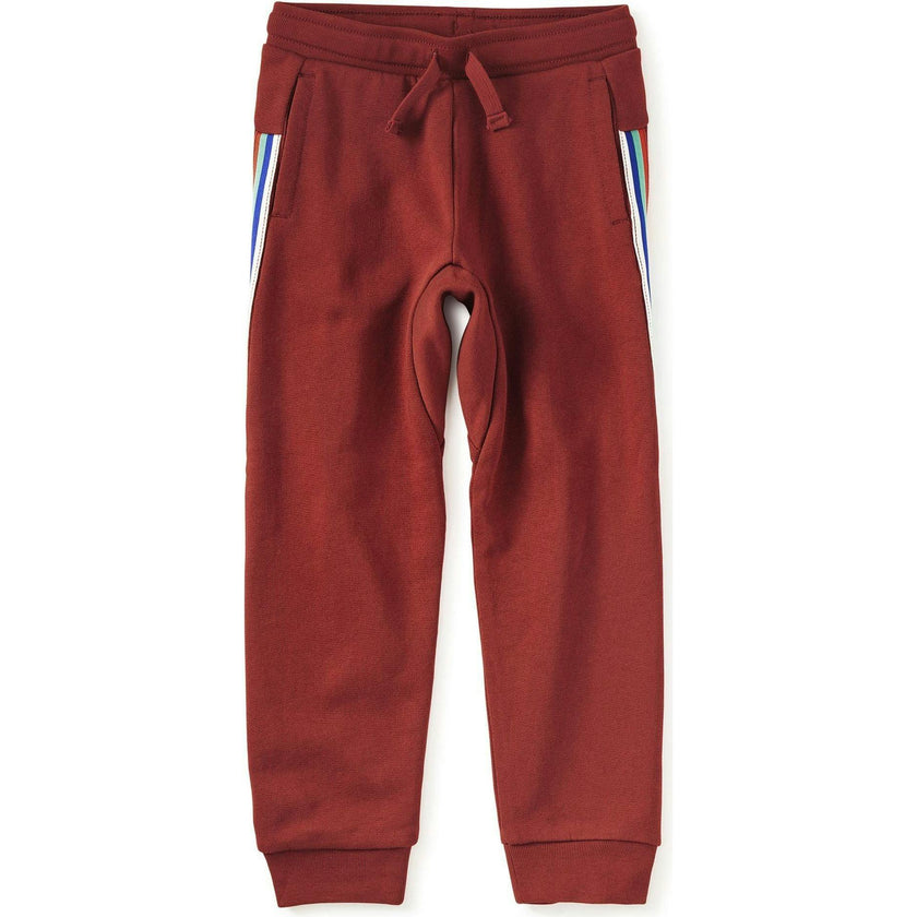 Stripe-Out Joggers, Brown