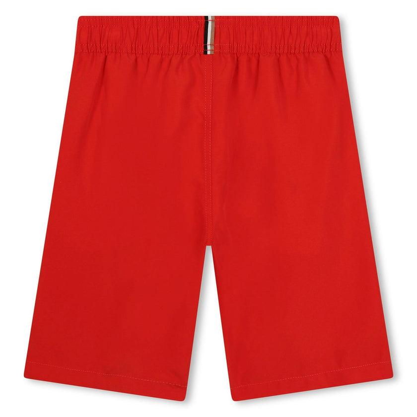 Red Side Logo Swimshorts