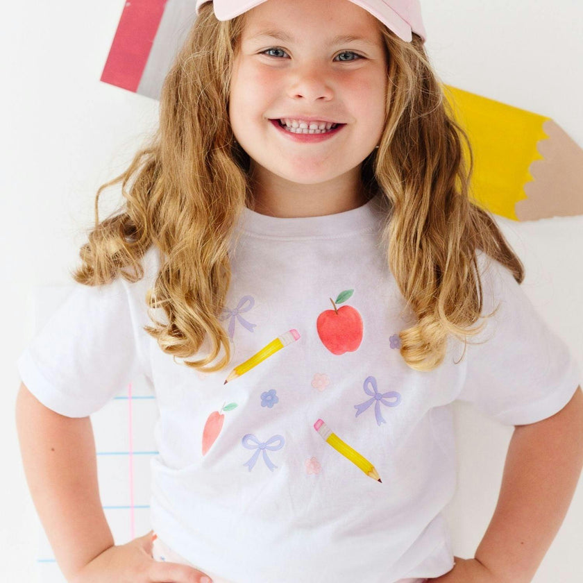 Ditsy Floral Back To School Short Sleeve T-Shirt
