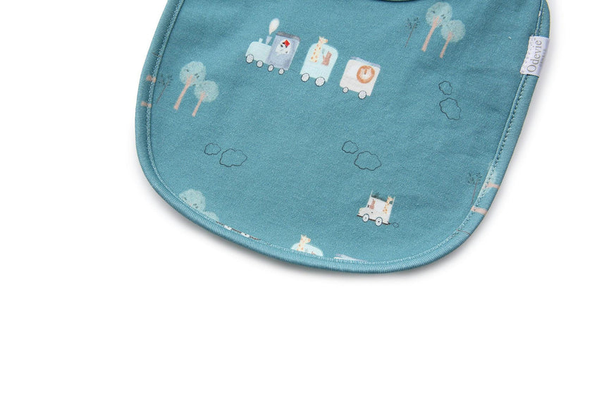 Magnetic Bib 2-Pack - Le Petit Express Green
