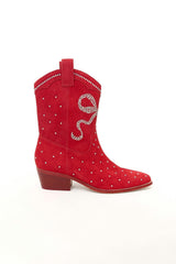Channing Bootie in Red