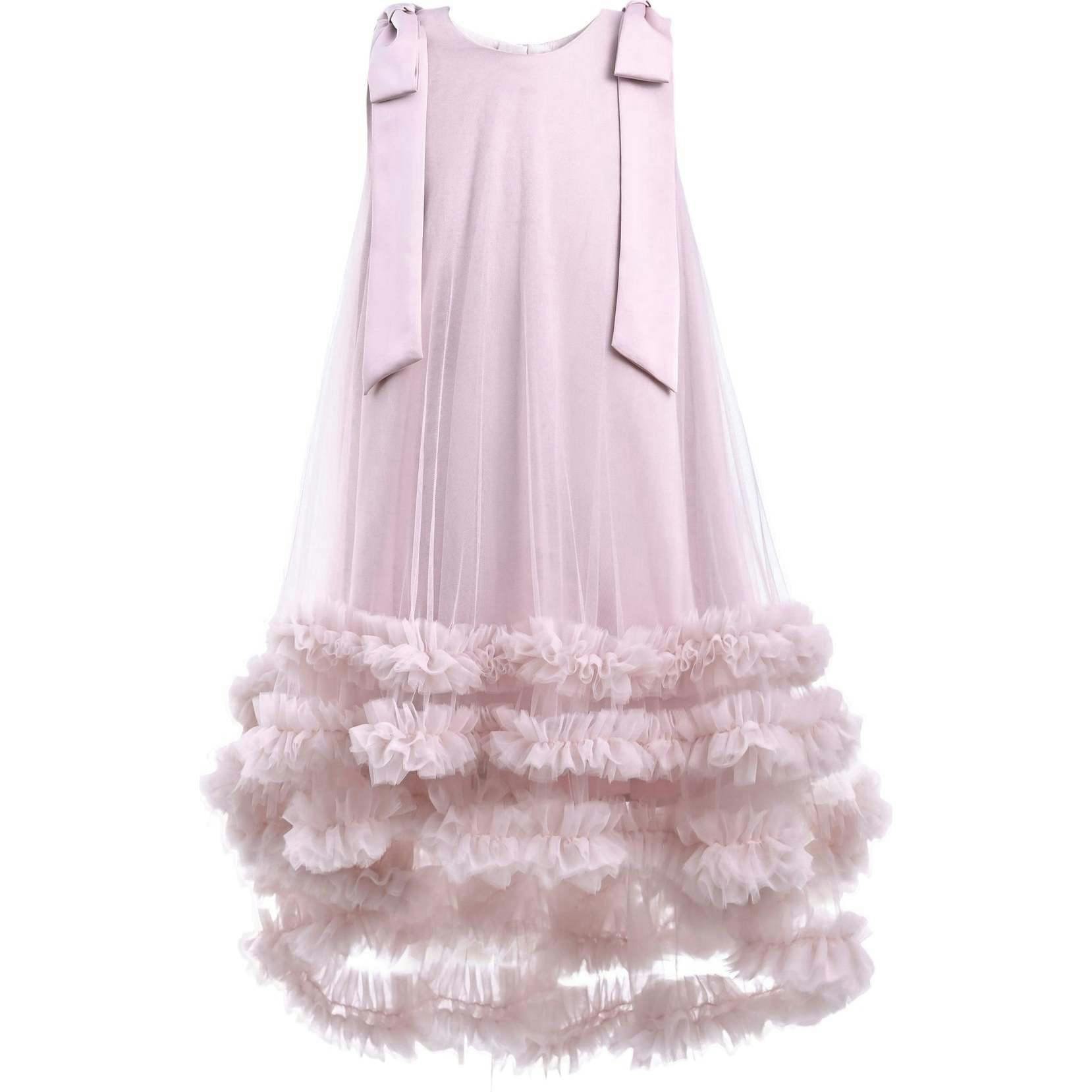 Violeta Sleeveless Ruffle Overlay Dress