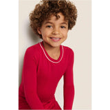 Kids TENCEL Modal Unisex Long PJ Set, Red