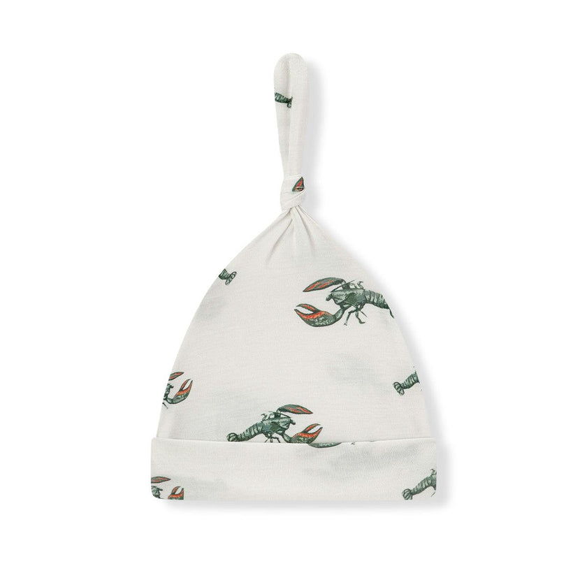 Mint Lobster Luxe Stretch Knotted Beanie Hat