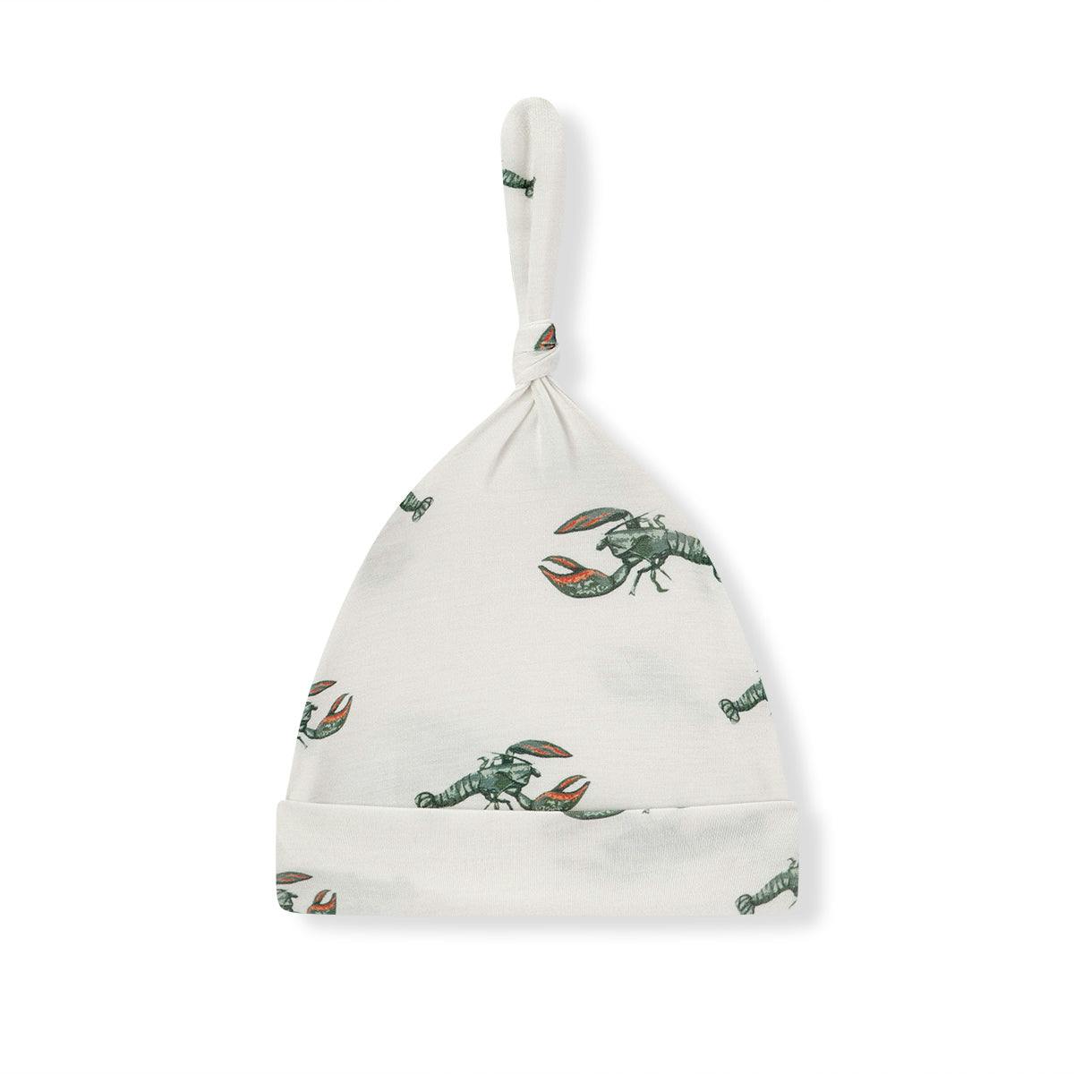 Mint Lobster Luxe Stretch Knotted Beanie Hat