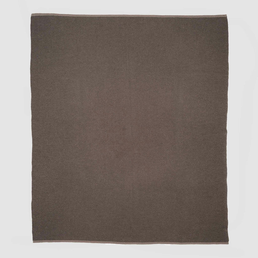 Merino Wool Sustainable Knit Solid Textured Throw Blanket - Wool Cardigan
