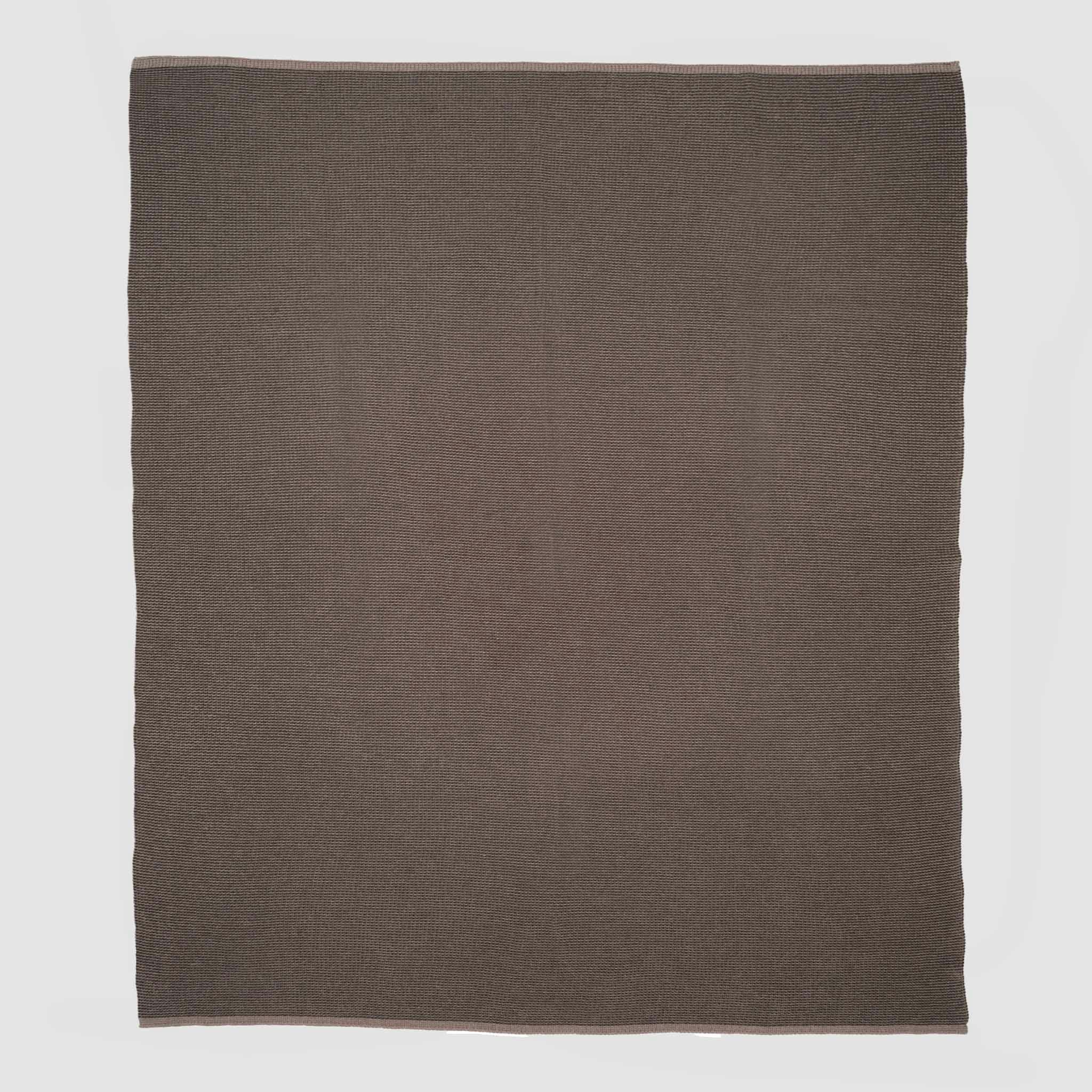 Merino Wool Sustainable Knit Solid Textured Throw Blanket - Wool Cardigan