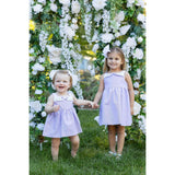 Pincord Dress with Flowers