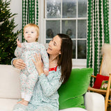 North Pole Christmas Zip Baby Onesie